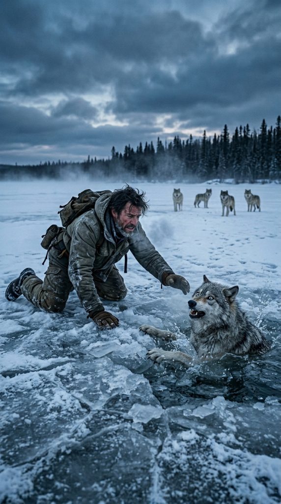A MAN SAVED A PREGNANT SHE-WOLF THAT WAS DROWNING IN ICY WATER, BUT HE COULDN’T EVEN IMAGINE WHAT KIND OF NIGHTMARE THIS ACT OF KINDNESS WOULD TURN INTO FOR HIM…