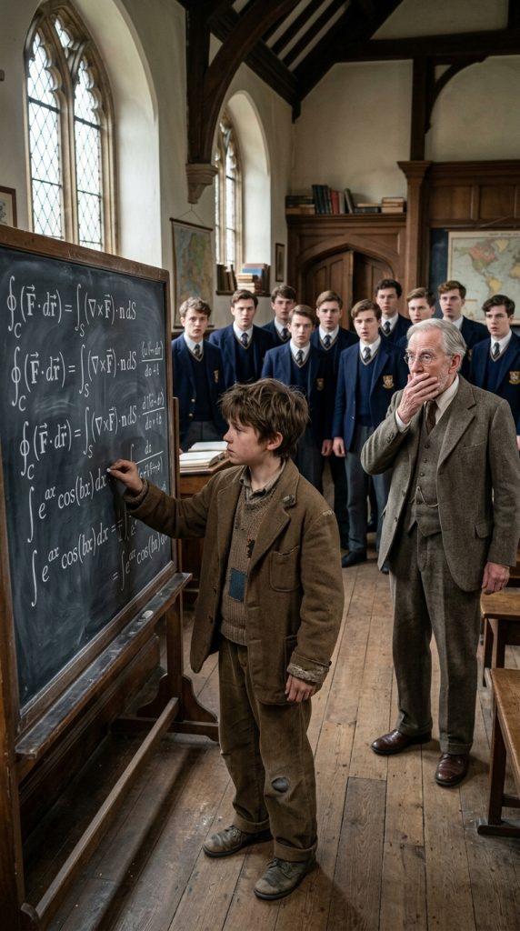 THE TEACHER SNAPPED HIS CHALK IN HALF AND SHOUTED, “YOU’LL ONLY EVER BEG FOR SPARE CHANGE!” WHAT THE BOY WROTE ON THE BOARD NEXT LEFT THE ENTIRE CLASS FROZEN