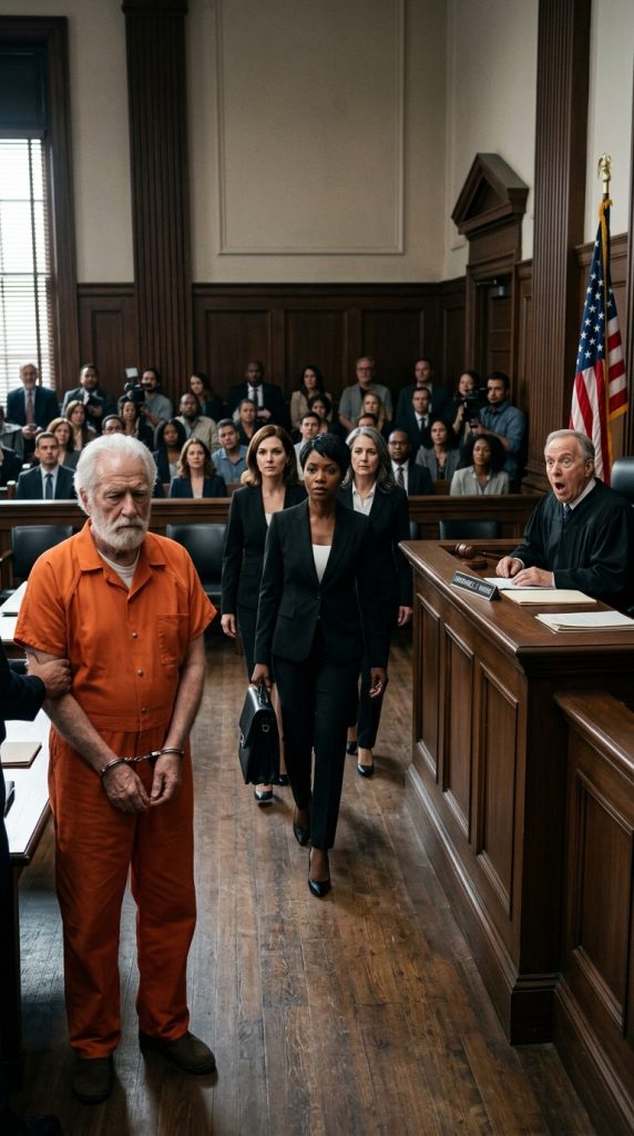 THE JANITOR THEY ACCUSED OF STEALING WALKED INTO COURT BY HIMSELF—THEN THE THREE ORPHAN GIRLS HE HAD RAISED STOOD UP FOR HIM
