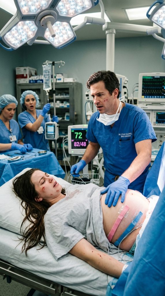 SHE ARRIVED BLEEDING WHILE CARRYING TWINS… THEN OPENED HER EYES TO SEE THE BILLIONAIRE EX WHO ONCE BROKE HER HEART STANDING ABOVE THE OPERATING TABLE