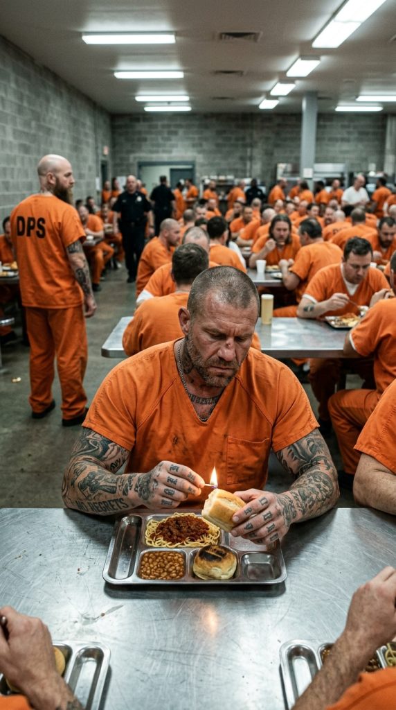 ON HIS BIRTHDAY, THE PRISONER STUCK A CANDLE INTO A PIECE OF BREAD AND BLEW IT OUT WHILE THE OTHER INMATES STARED AT HIM STRANGELY: BUT WHAT THEY DID NEXT SHOCKED THE ENTIRE PRISON…