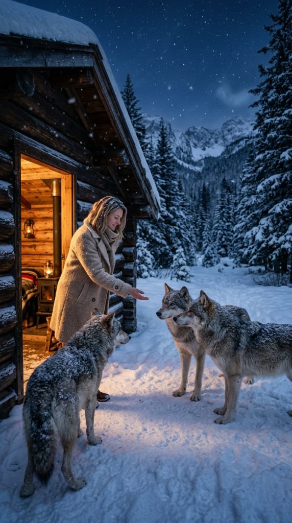 During a fierce storm, a woman brought four wolves into her home to protect them from the cold, but the terrifying discovery she made the next morning left her completely horrified