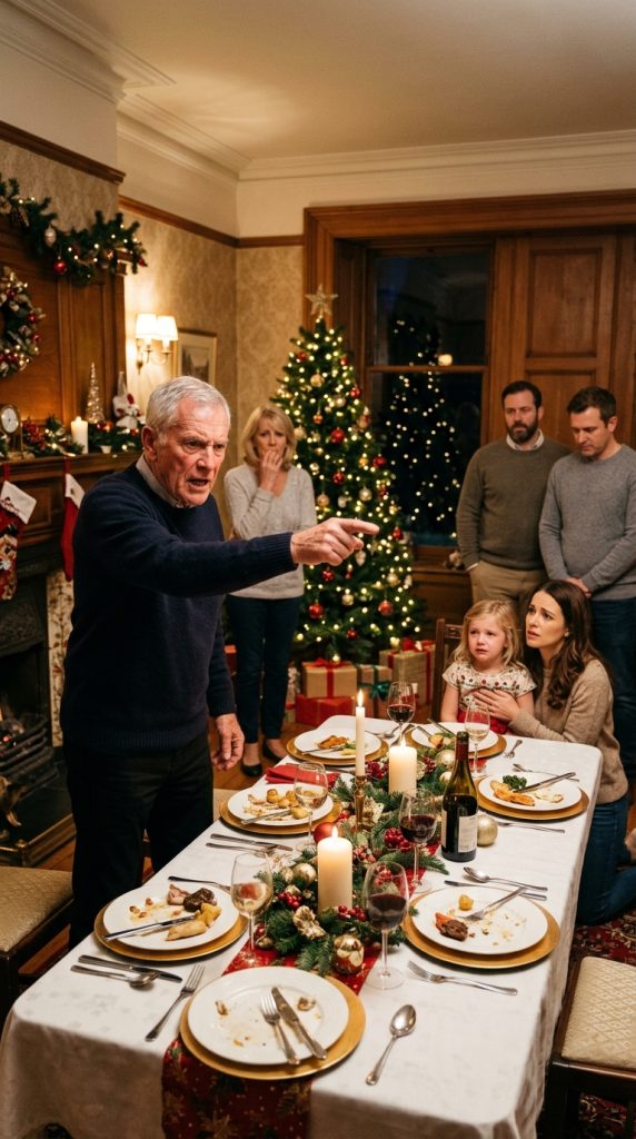 “Christmas dinner came to a halt when my father declared that my daughter wasn’t ‘real family.’ The room fell silent—and my four-word response forced everyone to pick a side.”