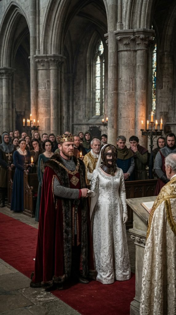 A king forced his daughter to hide her face beneath a locked iron helmet until her wedding day, but when it was finally removed, the entire palace was horrified by what they saw.