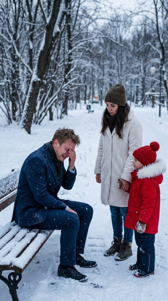 She only meant to pass a stranger on a winter night — until her son whispered, “Mom, please… he needs us,” and a hidden past changed all their lives forever.