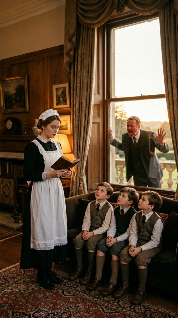 BILLIONAIRE ARRIVES UNANNOUNCED, SEES THE MAID WITH HIS TRIPLETS—WHAT THEY WERE DOING LEFT HIM SPEECHLESS.