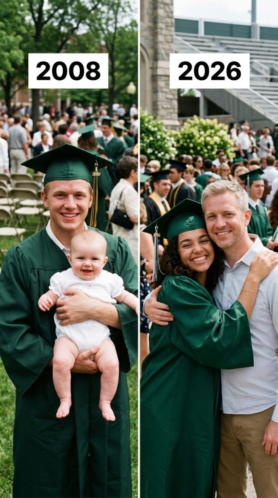 MY DAD RAISED ME ALONE AFTER MY BIRTH MOTHER LEFT ME IN HIS BIKE BASKET AT 3 MONTHS OLD — 18 YEARS LATER SHE APPEARED AT MY GRADUATION