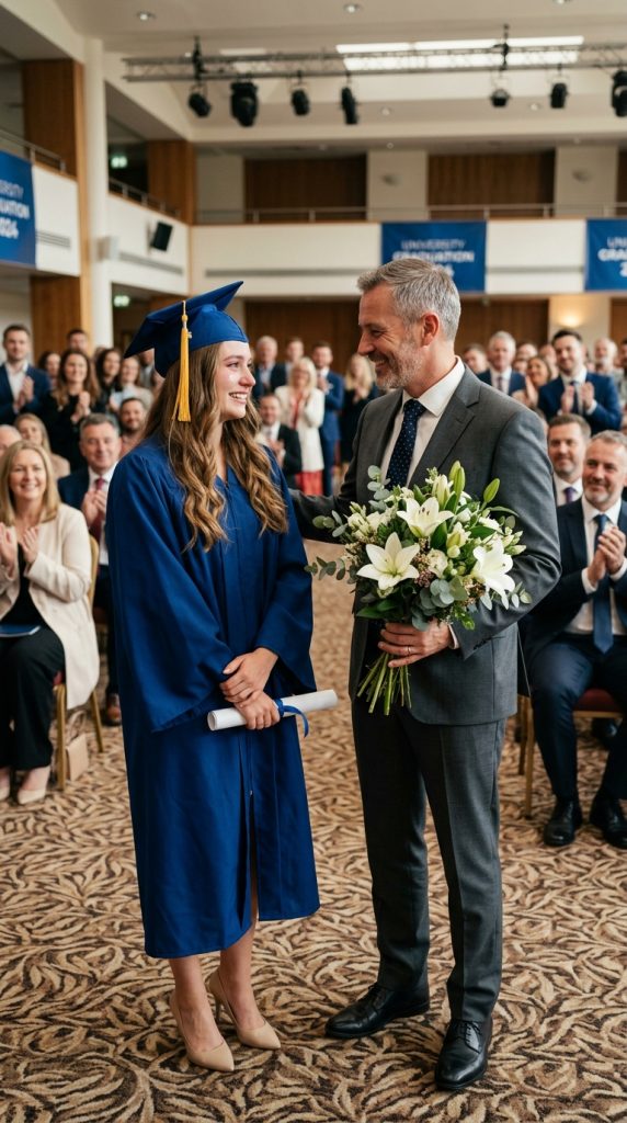 ON HER GRADUATION DAY, AN ORPHAN GIRL ASKED A STRANGER TO PRETEND TO BE HER FATHER… AND HIS ANSWER CHANGED BOTH OF THEIR LIVES FOREVER.