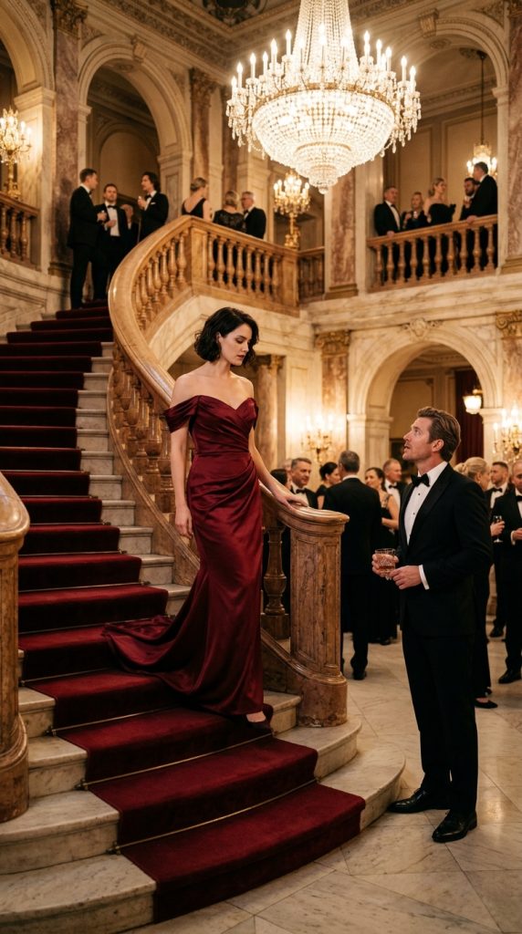 “My Husband Burned My Only Decent Dress So I Couldn’t Attend His Promotion Party. He Called Me an ‘Embarrassment.’ But When the Grand Ballroom Doors Opened, I Appeared in a Way He Never Expected—And That Night Destroyed His World Completely.”