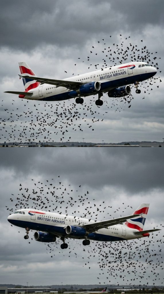 PILOT BURSTS INTO TEARS AFTER EMERGENCY LANDING REVEALS THE SHOCKING TRUTH BEHIND A MASSIVE FLOCK OF ANGRY BIRDS
