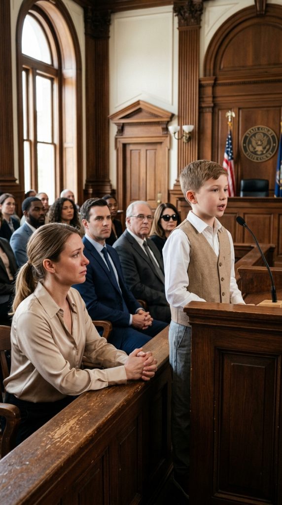 MY HUSBAND TRIED TO WALK AWAY WITH EVERYTHING IN OUR DIVORCE—UNTIL OUR 10-YEAR-OLD SON REVEALED HIS SECRET IN OPEN COURT