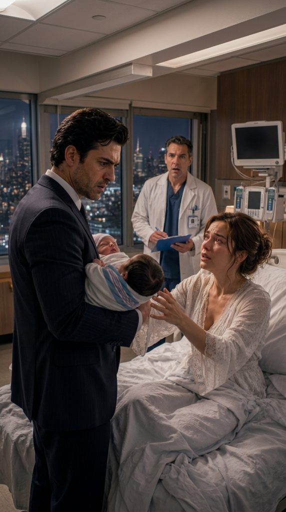 A Billionaire Stormed Into the Hospital Ready to Destroy His Ex-Wife—Then She Placed Two Newborns in His Arms and Revealed a Secret That Changed Everything