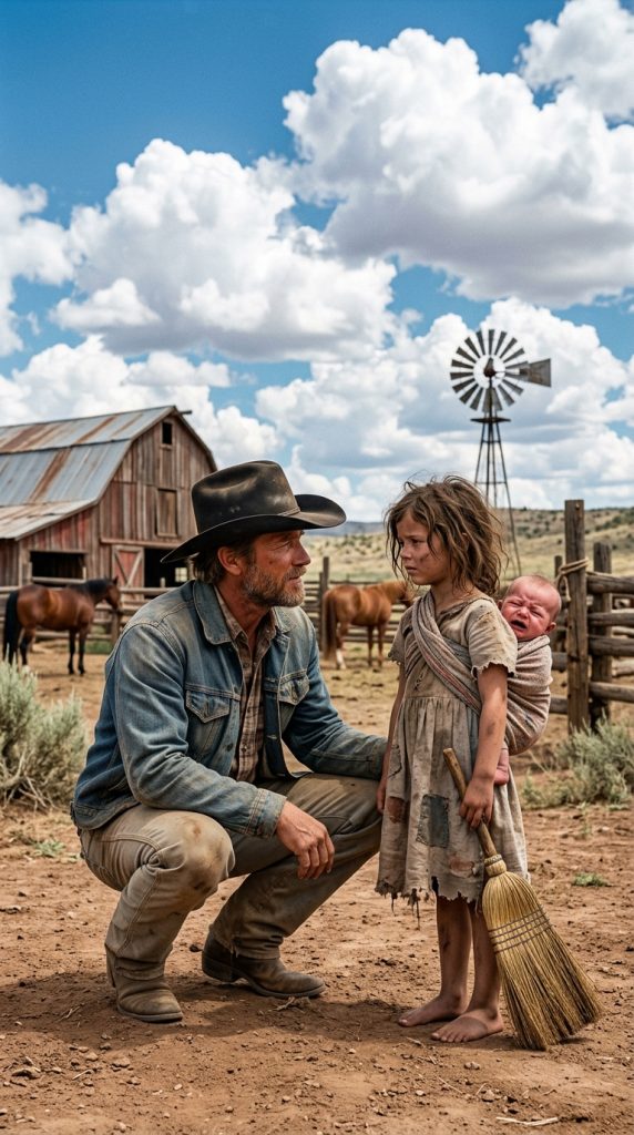 A girl asked for work with her little brother strapped to her back, but the rancher discovered the secret deal her aunt had made to sell him.
