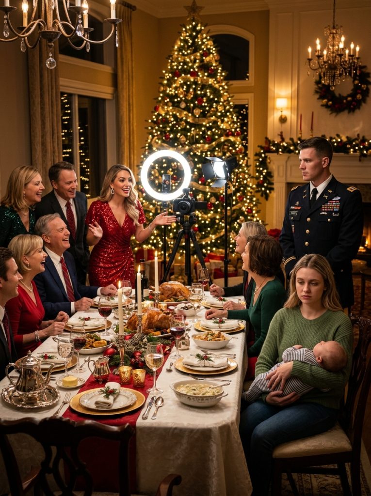My Sister Slapped My Baby at Christmas Dinner — And My Husband’s Response Left the Entire Room Frozen