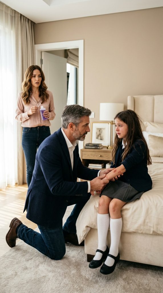 The Stain on His Daughter’s Uniform Revealed the Hell She Lived in Silence