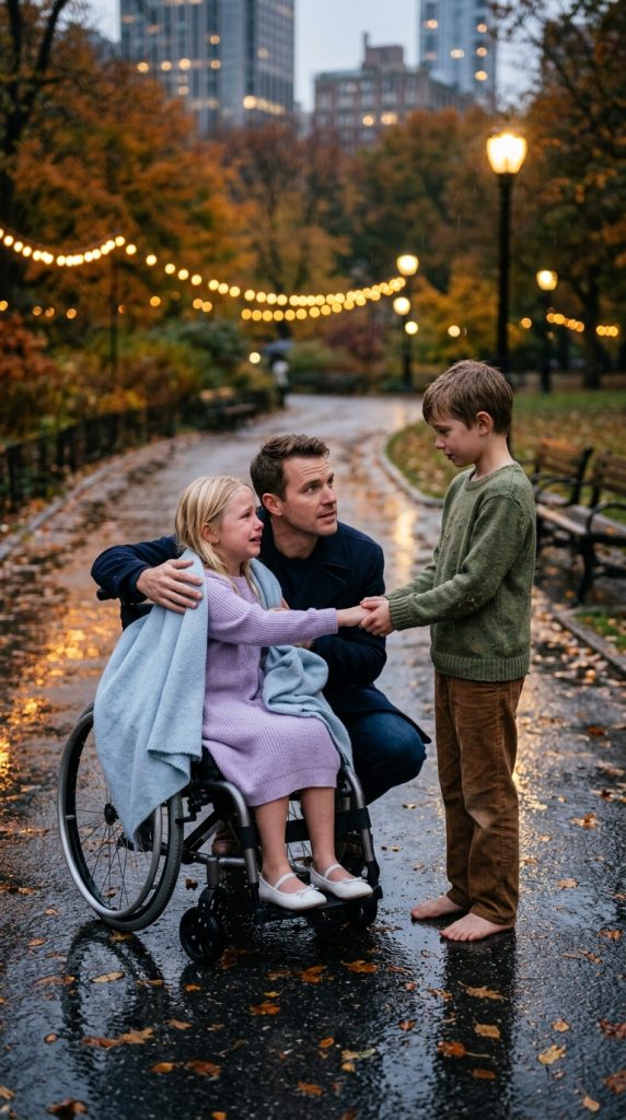 He Spent His Entire Fortune Trying to Help His Daughter Walk Again — Until a Barefoot Boy in the Rain Did What No One Else Could