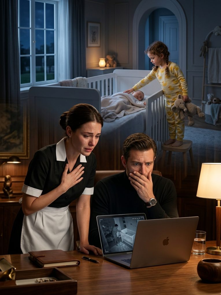 The Maid’s Toddler Girl Kept Breaking Into the Billionaire’s Nursery—Then the Hidden Camera Revealed Who Had Really Been Haunting His Son