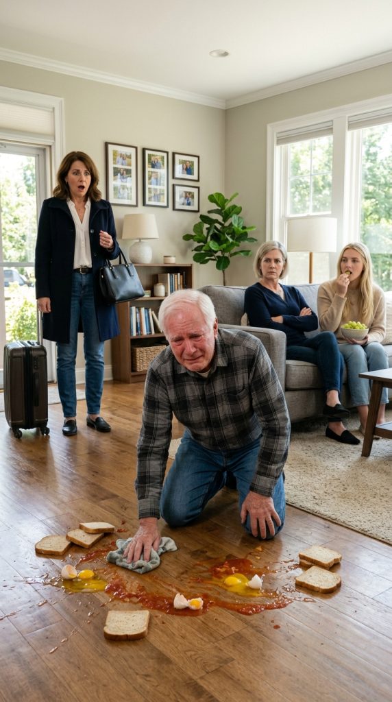 She Came Home Early from Her Business Trip and Discovered Her Father on His Knees—Then Her Mother-in-Law Declared, “This House Smells Like the Countryside”