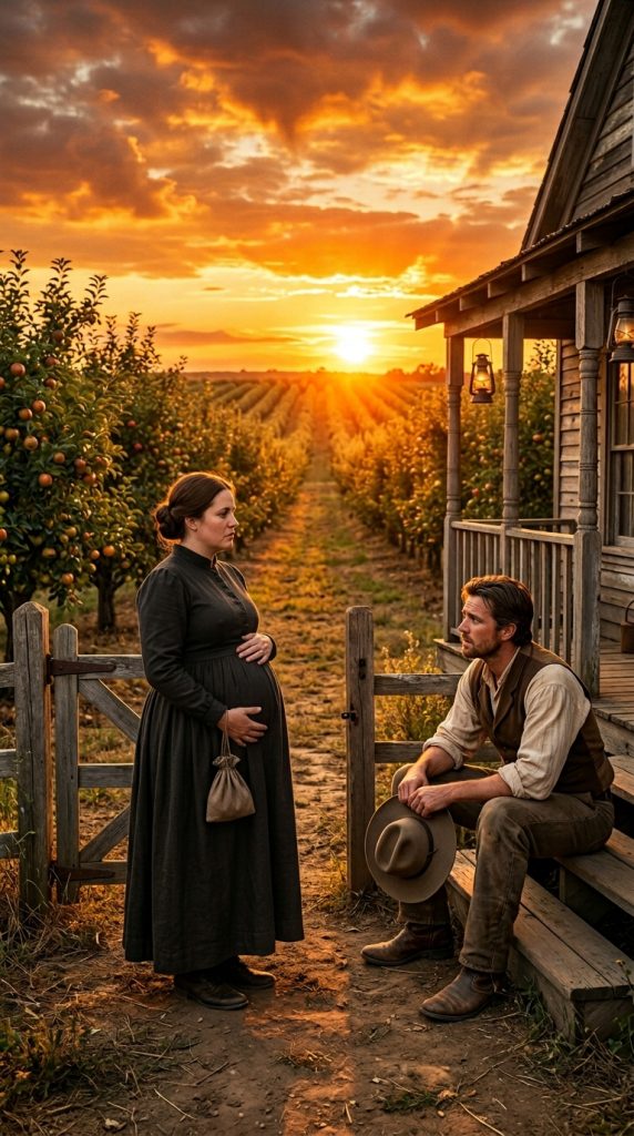 “If I can cook for you, let me stay,” said the pregnant woman. The rancher looked at her before speaking.