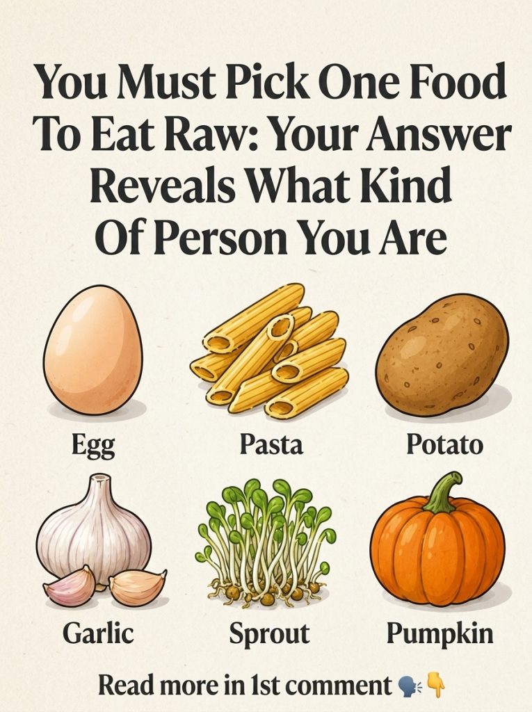 You Must Pick One Food to Eat Raw: Your Choice Reveals More About You Than You Think
