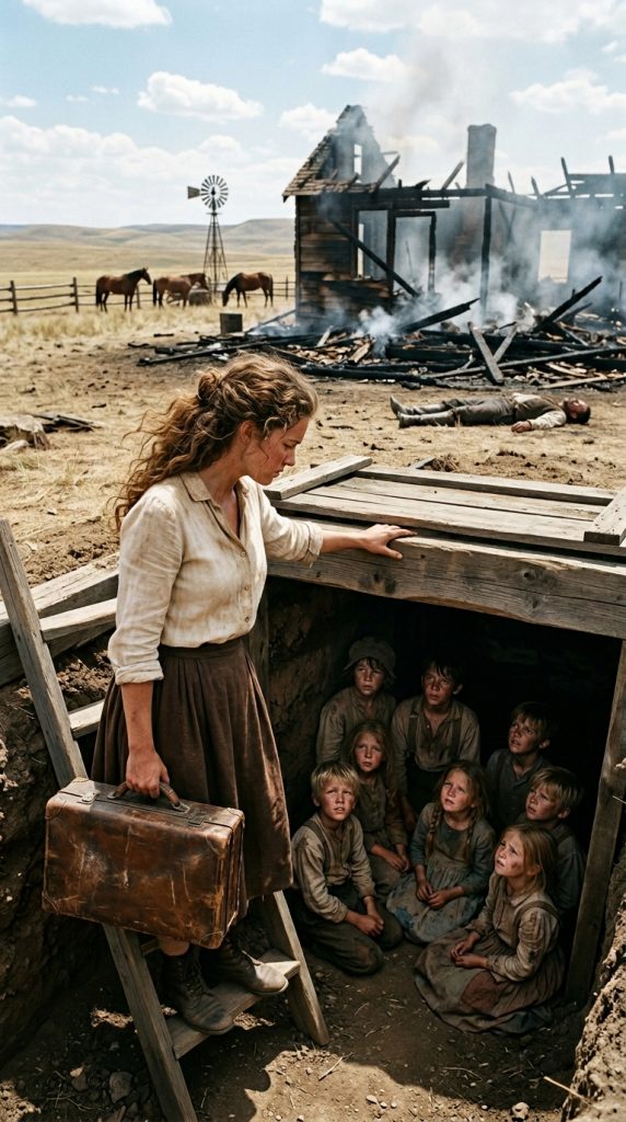 A Mail-Order Bride Arrived To Find Her Husband Dead And His Farm In Ashes—Then 8 Orphaned Children Emerged From A Root Cellar
