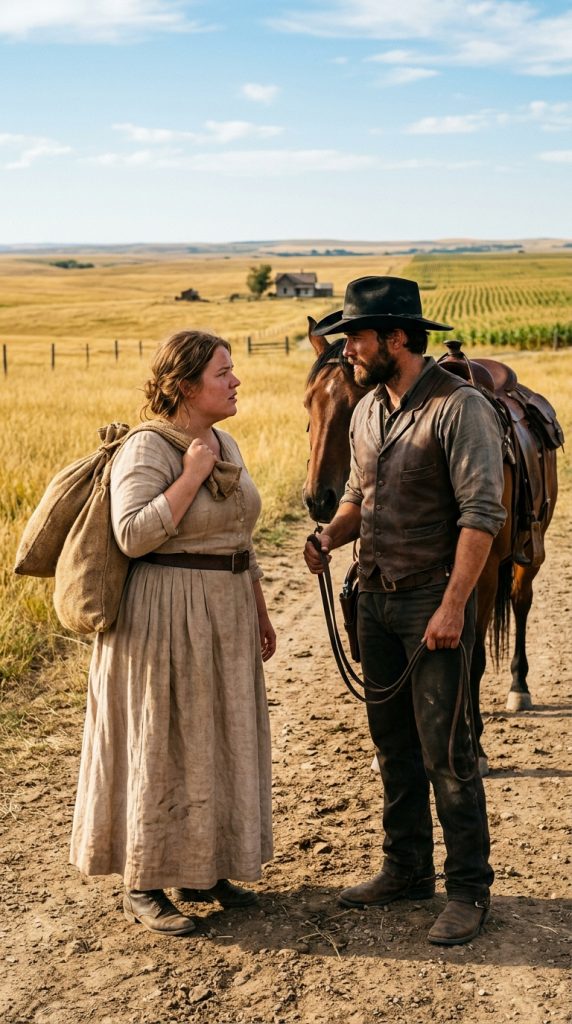 “Don’t run away from me,” he said gently, and the solitary large woman finally stayed.
