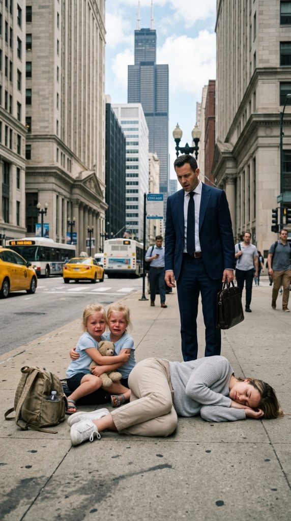 Powerful Investor Stepped Out of His Luxury Car to Help an Exhausted Mother — Until Two Small Children Looked at Him With Strangely Familiar Eyes He Couldn’t Explain