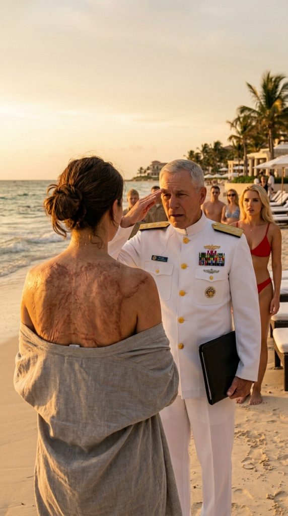 My Sister Ripped My Shirt Open On A Luxury Beach And Laughed At My Scars While Navy Officers Watched—Then An Admiral Walked Up And Said, “I’ve Been Looking For You For Five Years.”