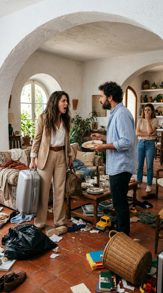 I left my husband alone with his family for five days so he could understand my silent work, but returned to a destroyed house, maxed credit card, trash-bagged clothes, and being treated like a maid
