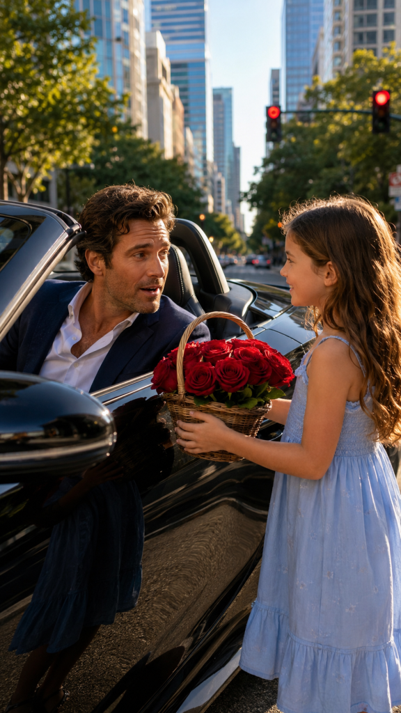 A Little Girl Sold Me a Rose—Then Said, “My Father Abandoned Us.” Moments Later, I Realized She Was My Daughter