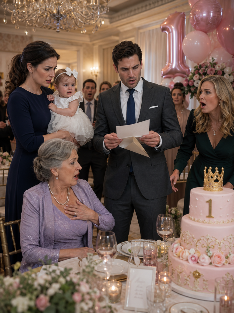 At My Daughter’s First Birthday, My Mother-In-Law Questioned Her Paternity Because Of Her Blue Eyes — Then Two Envelopes Revealed The Truth.