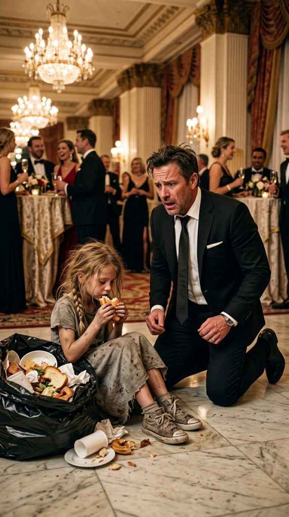 During His Mother’s Lavish Party, a Businessman Found His Starving Daughter Searching the Trash for Bread—Then Asked, “Where’s the Money I Send Every Month?”
