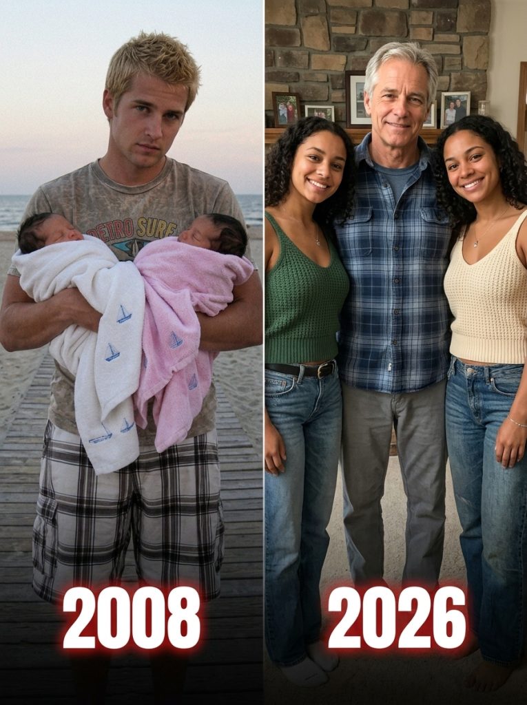 I Adopted Twin Baby Girls Found in a Beach Changing Cubicle—On Their 18th Birthday, They Returned the Same Towels and Whispered, “Dad… We Owe You the Truth”