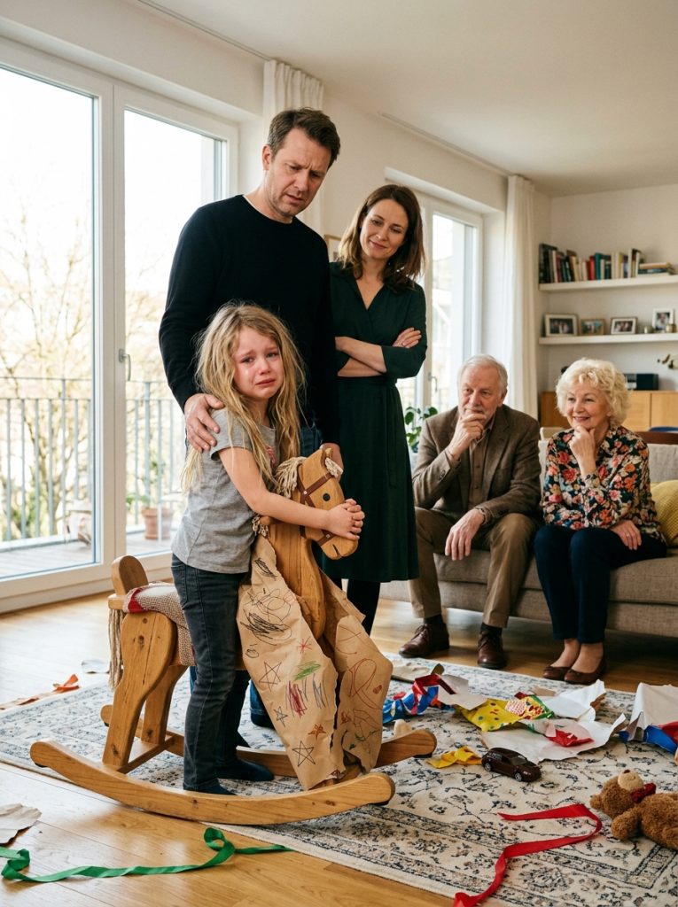 A Little Girl Received A Broken Toy Horse While Her Grandfather Said She Didn’t Count. Her Father’s Response Shocked The Entire Family.