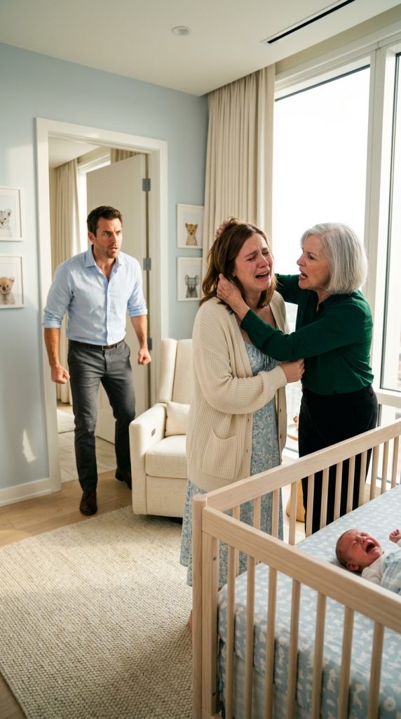 A Cruel Mother-in-Law Dragged Her Daughter-in-Law by the Hair Beside the Baby’s Crib — But What Happened Next Changed Everything