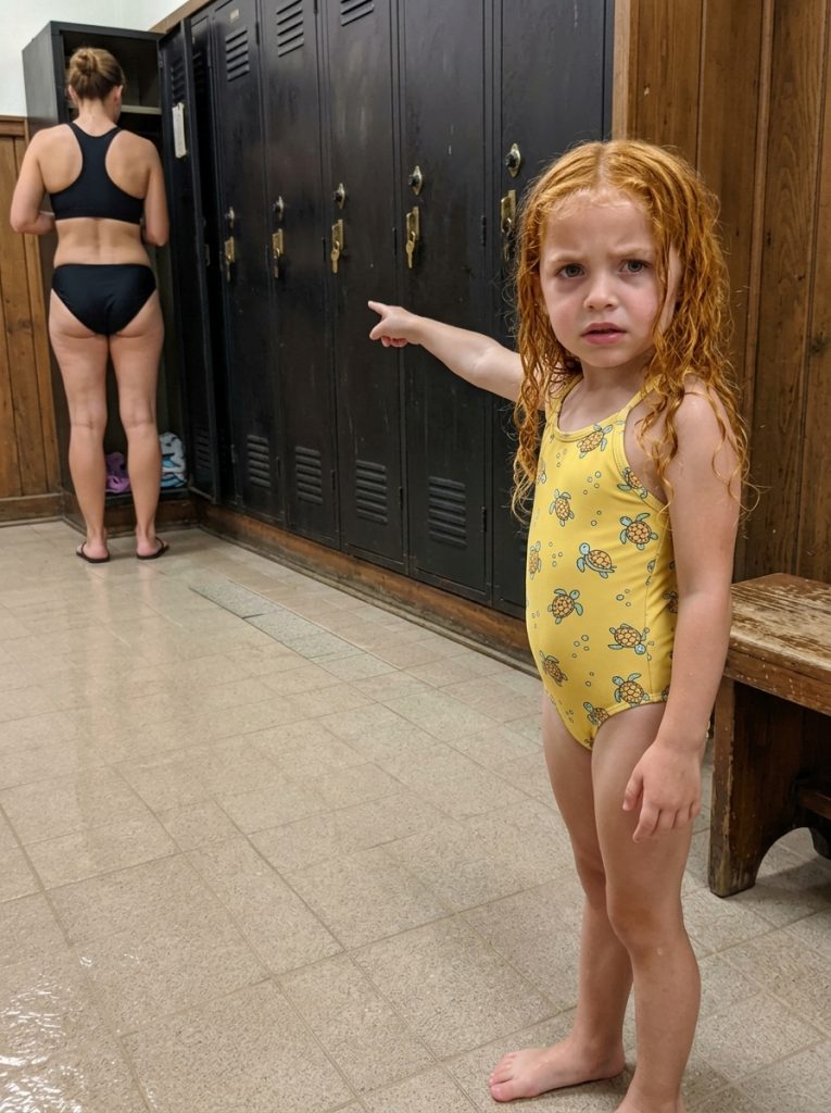 My Five-Year-Old Daughter Tugged My Arm in the Swimming Pool Changing Room and Whispered, ‘Mommy, We Have to Save Daddy! That Lady Put Him in Her Locker!’
