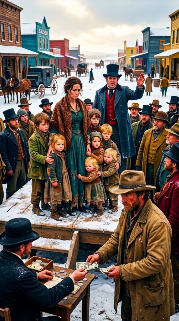 No One Wanted the Widow With Seven Children. Then the Mountain Man Paid Three Hundred Dollars—and Took Them Home to a Secret Buried Beneath the Snow