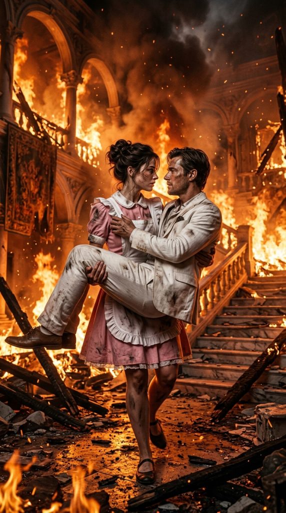 The Mansion Caught Fire… No One Dared Go Back—Until the Maid Ran Back for Him