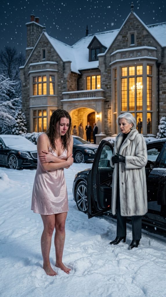 It Was -10°C on Christmas Eve—My Dad Locked Me Out for Talking Back, and an Hour Later, a Black Limo Pulled Up