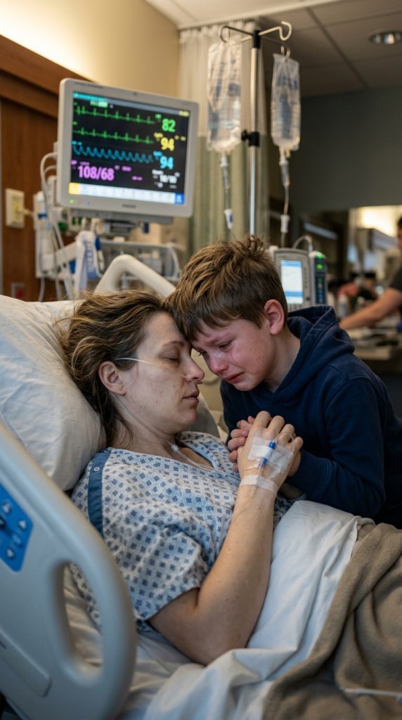 I WOKE UP FROM A COMA AND HEARD MY SON WHISPER, “MOM, DON’T OPEN YOUR EYES—LISTEN TO WHAT DAD IS PLANNING”