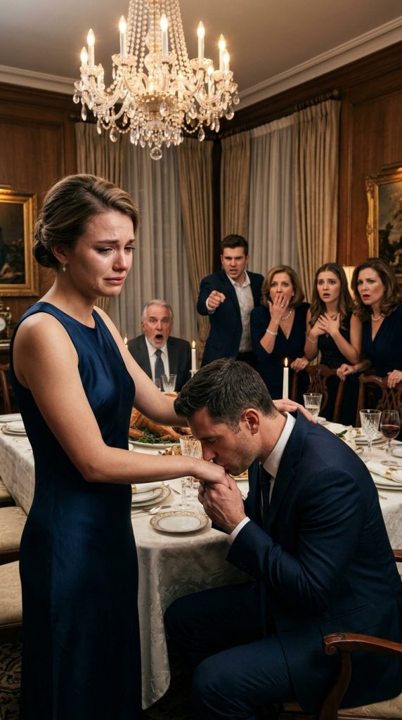 MY FAMILY LEFT ME SERVING THANKSGIVING DINNER LIKE A SERVANT — THEN A MAN IN A BLACK SUIT WALKED IN AND CHANGED EVERYTHING