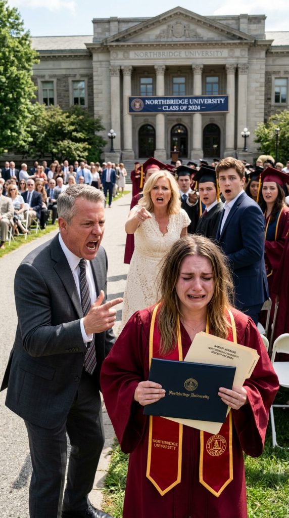 MY FATHER SL@PPED ME AT GRADUATION—BUT WHEN I TOOK THE MICROPHONE, I EXPOSED THE SECRET MY FAMILY HID FOR FOUR YEARS