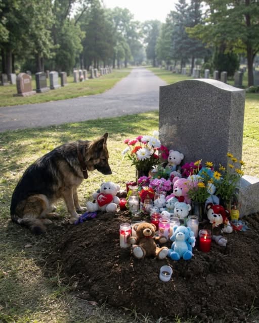 A Stranger’s Dog Sat by My Late Son’s Grave Every Single Day for a Year — Then One Day, He Showed Up in My Yard with a Toy in His Mouth