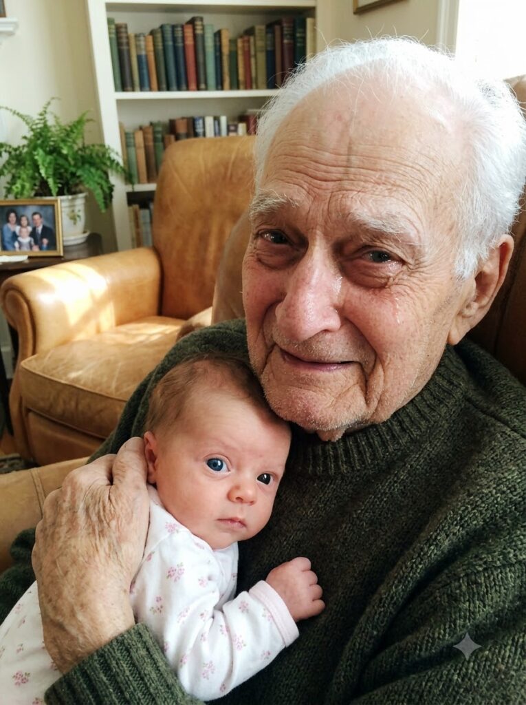 I Brought My Newborn to Meet the Grandpa Who Raised Me for the First Time – The Instant He Saw Her Face, He Burst Into Tears