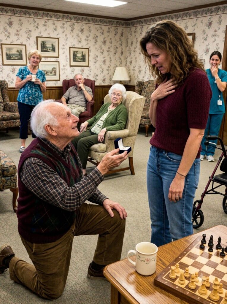 An 89-Year-Old Man at the Retirement Home Got Down on One Knee and Asked Me to Marry Him – I Thought It Was a Joke Until He Revealed Why He Had Chosen Me