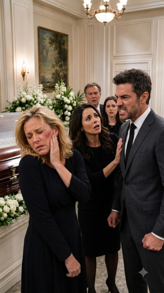 My brother lost control at Dad’s funeral because I refused to give him the safe key. As relatives pulled him away, he shouted, “She’s stealing my inheritance!”