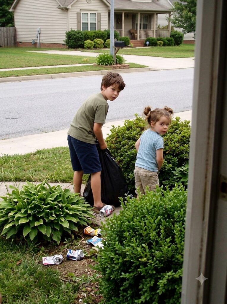 The Kids Next Door Spent Every Sunday Cleaning Our Neighborhood – Then I Noticed What They Were Actually Doing