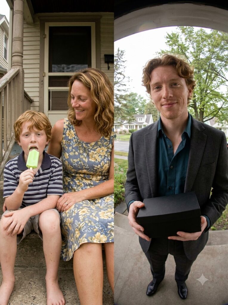 I Fed My Neighbor’s Son Almost Every Day Throughout His Childhood Years – 20 Years Later, He Was on My Porch with a Box