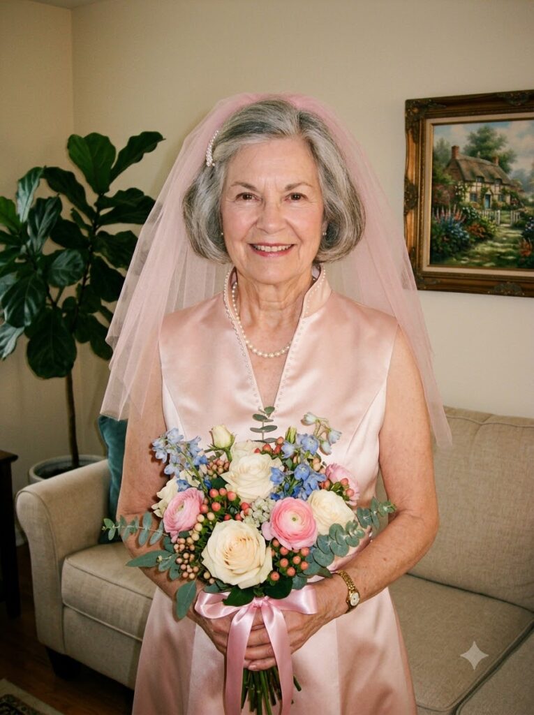 My DIL Laughed at Me for Wearing the Pink Dress I Made for My Wedding at 60 – Until My Son Took the Mic and Shut Her Down
