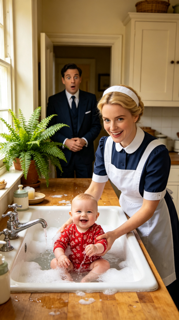 A Billionaire Came Home Unexpectedly and Found His Humble Housekeeper Doing Something Shocking to His Baby… But the Truth Behind It Brought Him to Tears